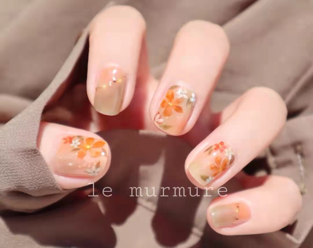 过年短指甲美甲图片大全,短指甲做长美甲疼吗