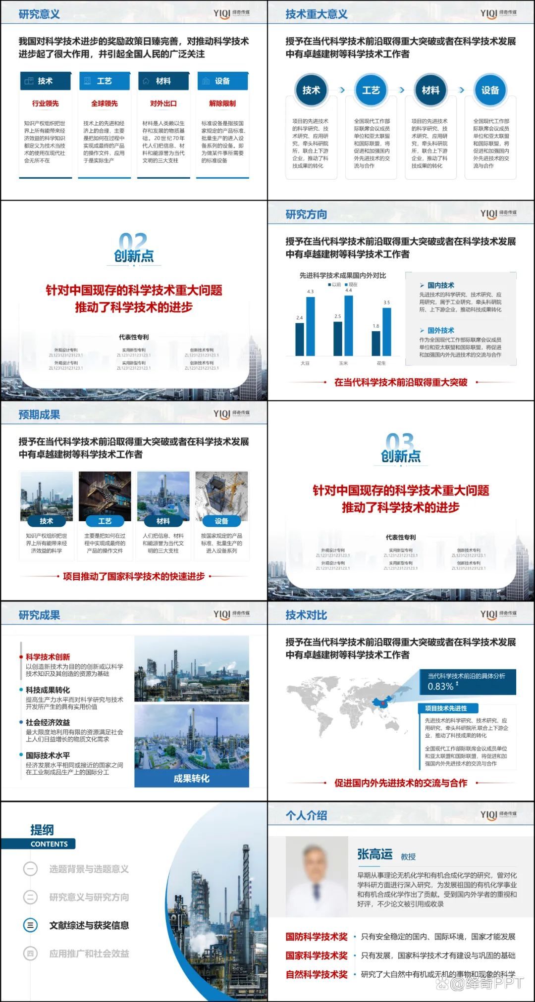 科技奖答辩ppt制作,报奖ppt制作思路