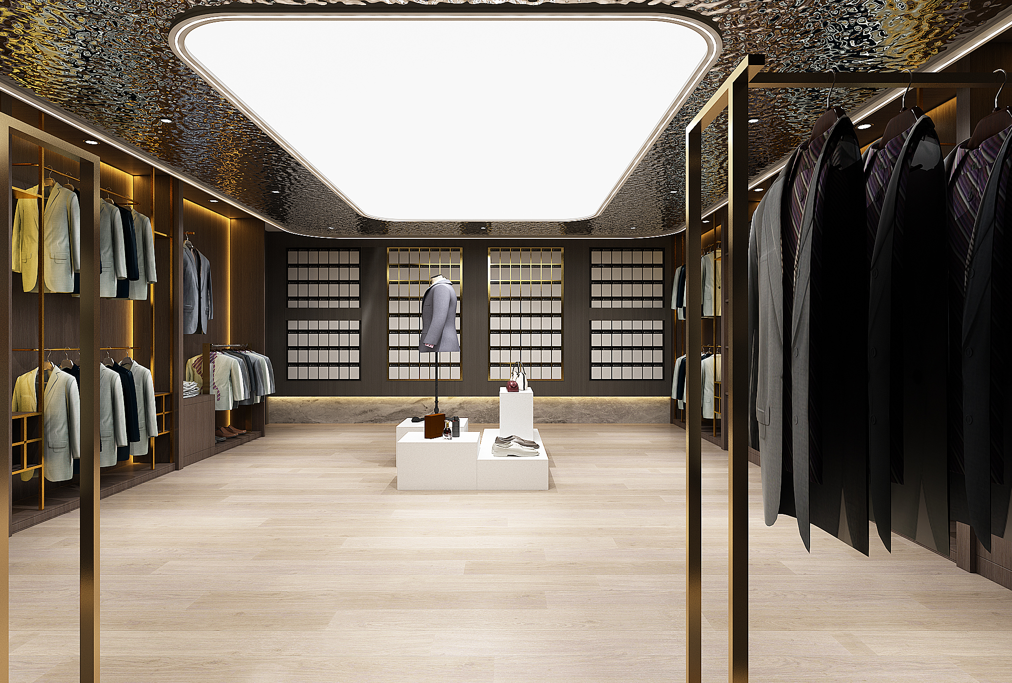 银川办公室设计装修公司|银川万熙服饰办公室设计装修方案鉴赏