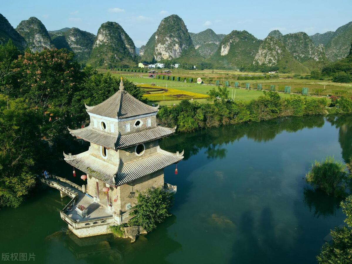 广西农村山水田园美景,广西7处山水田园风光