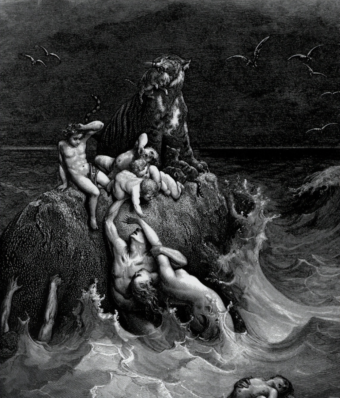 中国古代大洪水故事,中国洪水传说