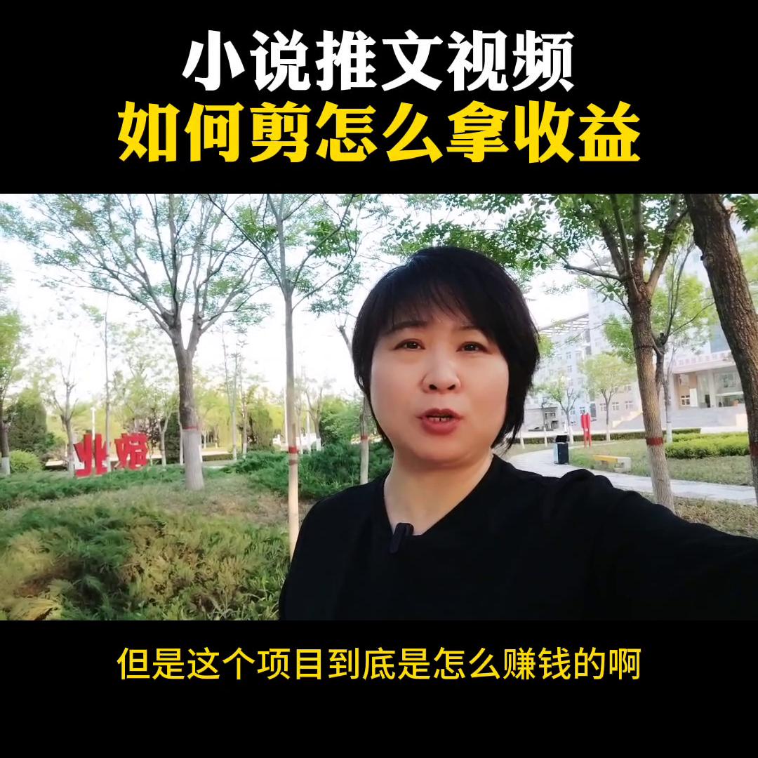小说推文视频，如何剪怎么拿收益！详细教程分析那你给#经...