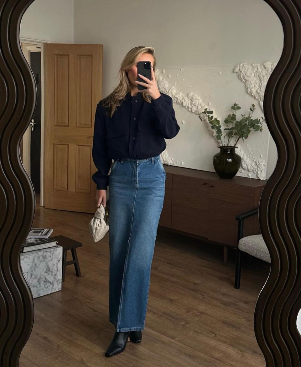 早春半裙中长款,春天选择半裙简单优雅又时尚