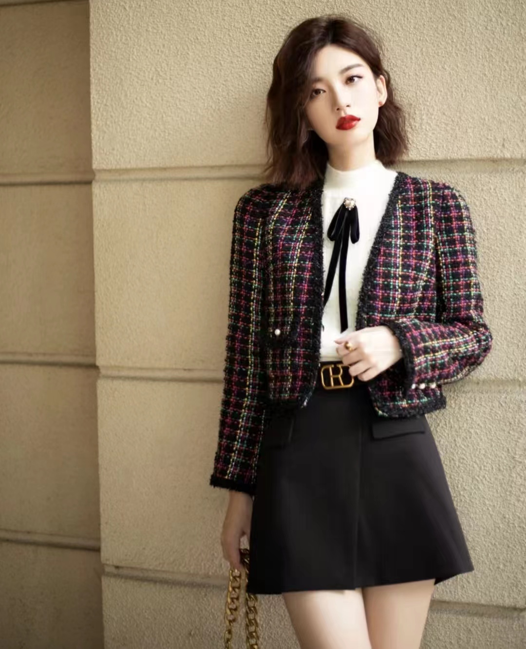 30-40岁洋气外套小香风套装,小香风外套年轻气质搭配