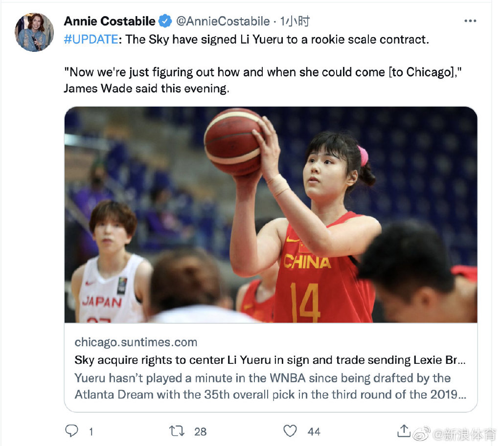 女篮亚洲杯李月汝归队吗,中国女篮李月汝在wnba训练现状