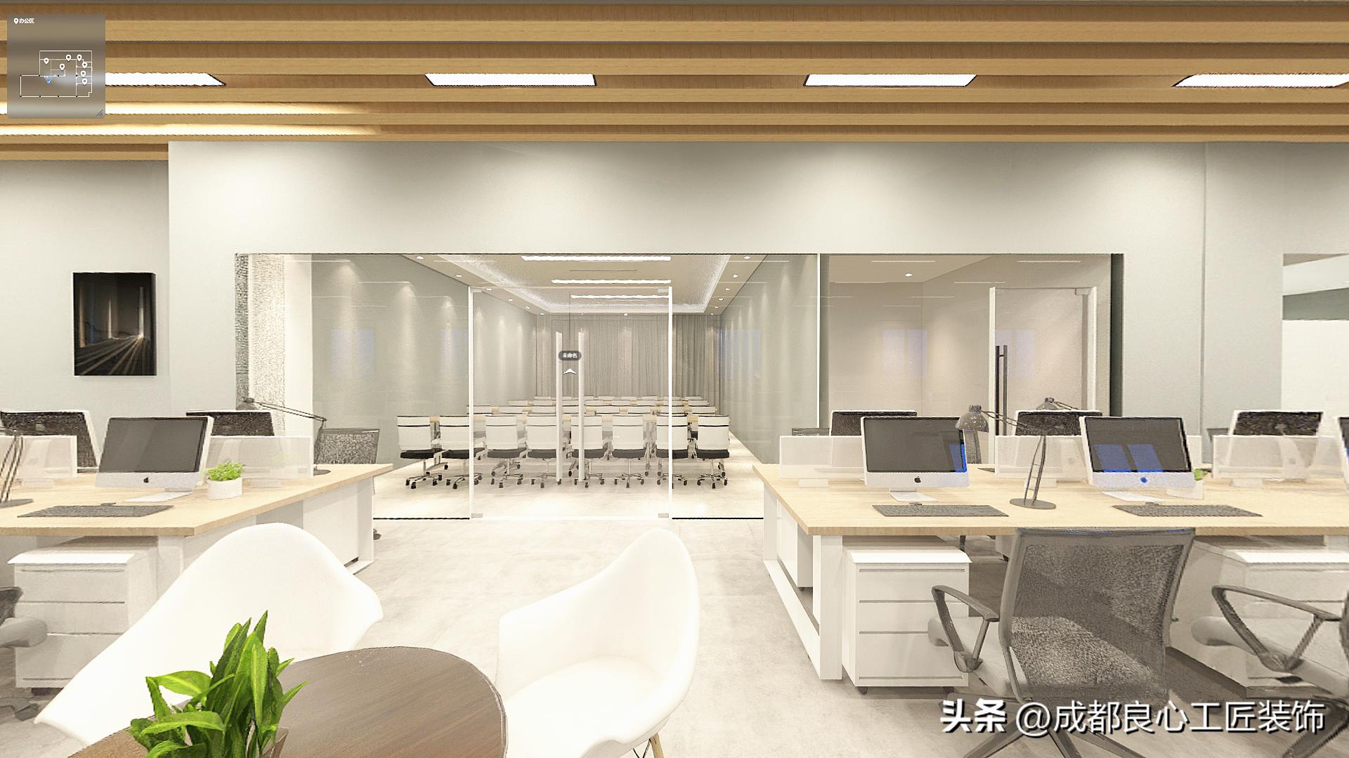 现代简约风工装|星光无垠1000㎡办公室装修,星辰大海,共赴征程