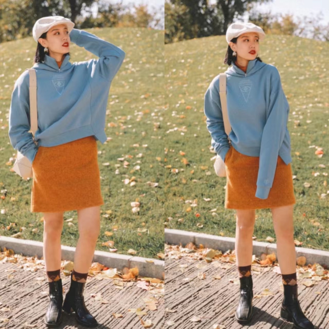 宽松版卫衣搭直筒宽松休闲裤,宽松卫衣怎么搭配裙子才好看