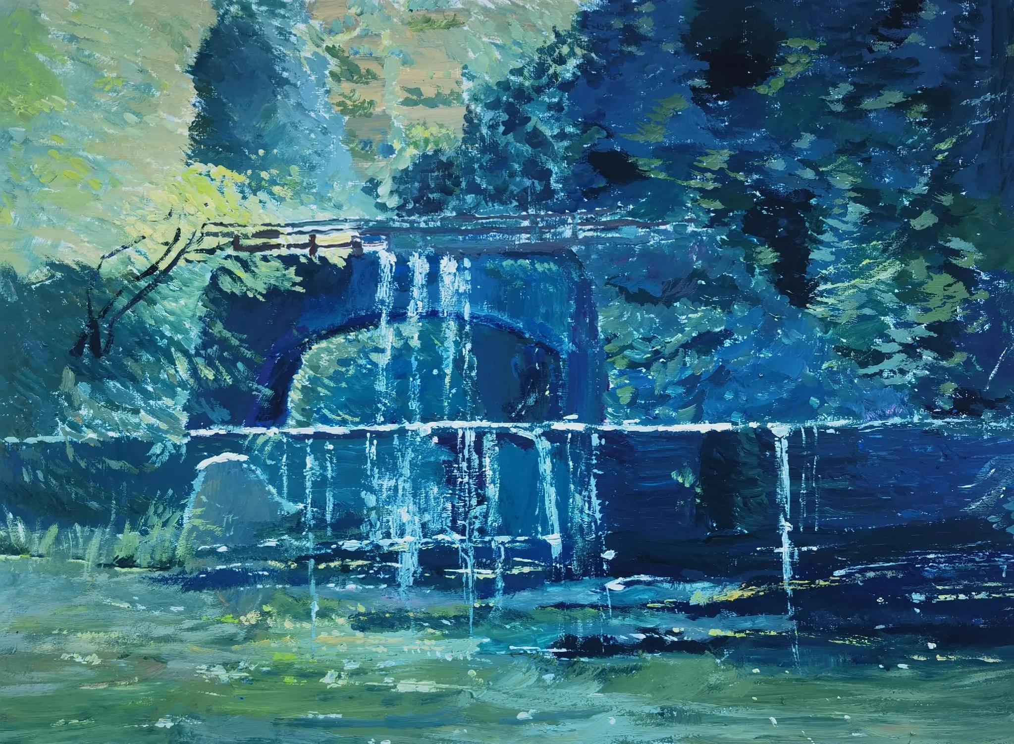 叶县迎国庆书画展,叶县融通实验高中国庆画展