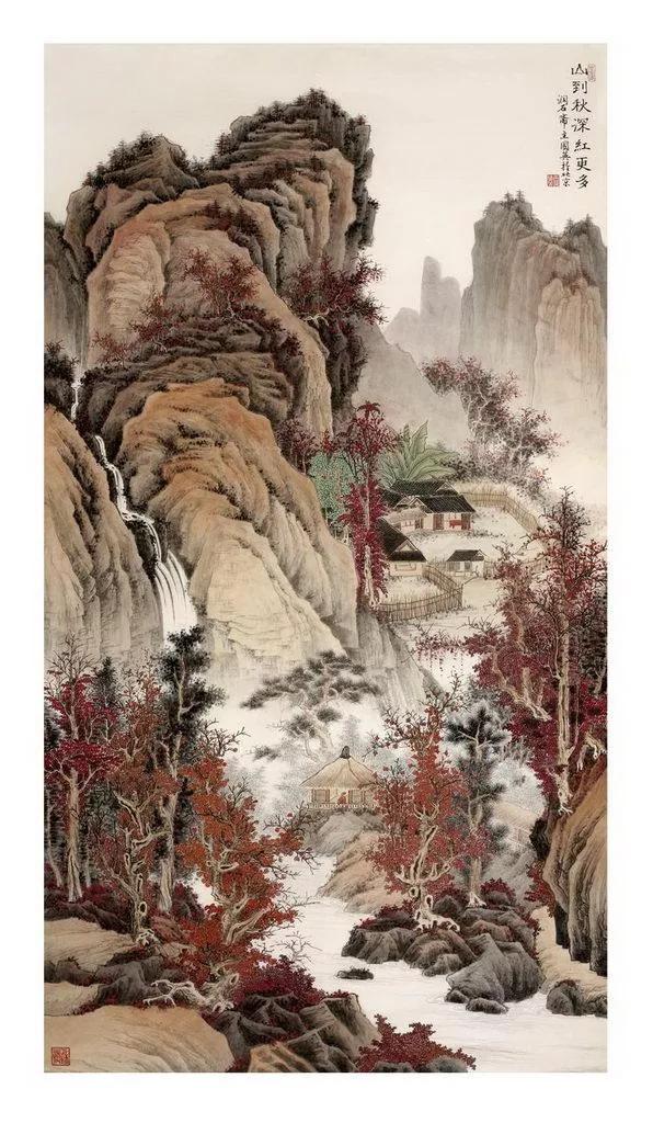 中国山水画名家作品欣赏书,清代山水画名家作品集一册