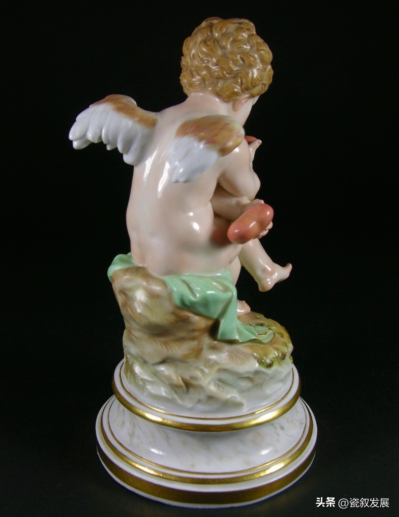 欧洲瓷器之祖-梅森Meissen制瓷厂-爱神丘比特“爱”主题瓷塑（1）