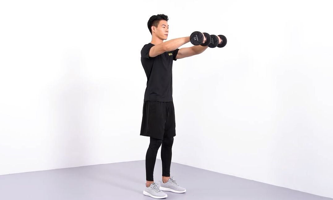 居家哑铃练肩的黄金动作,哑铃桃心