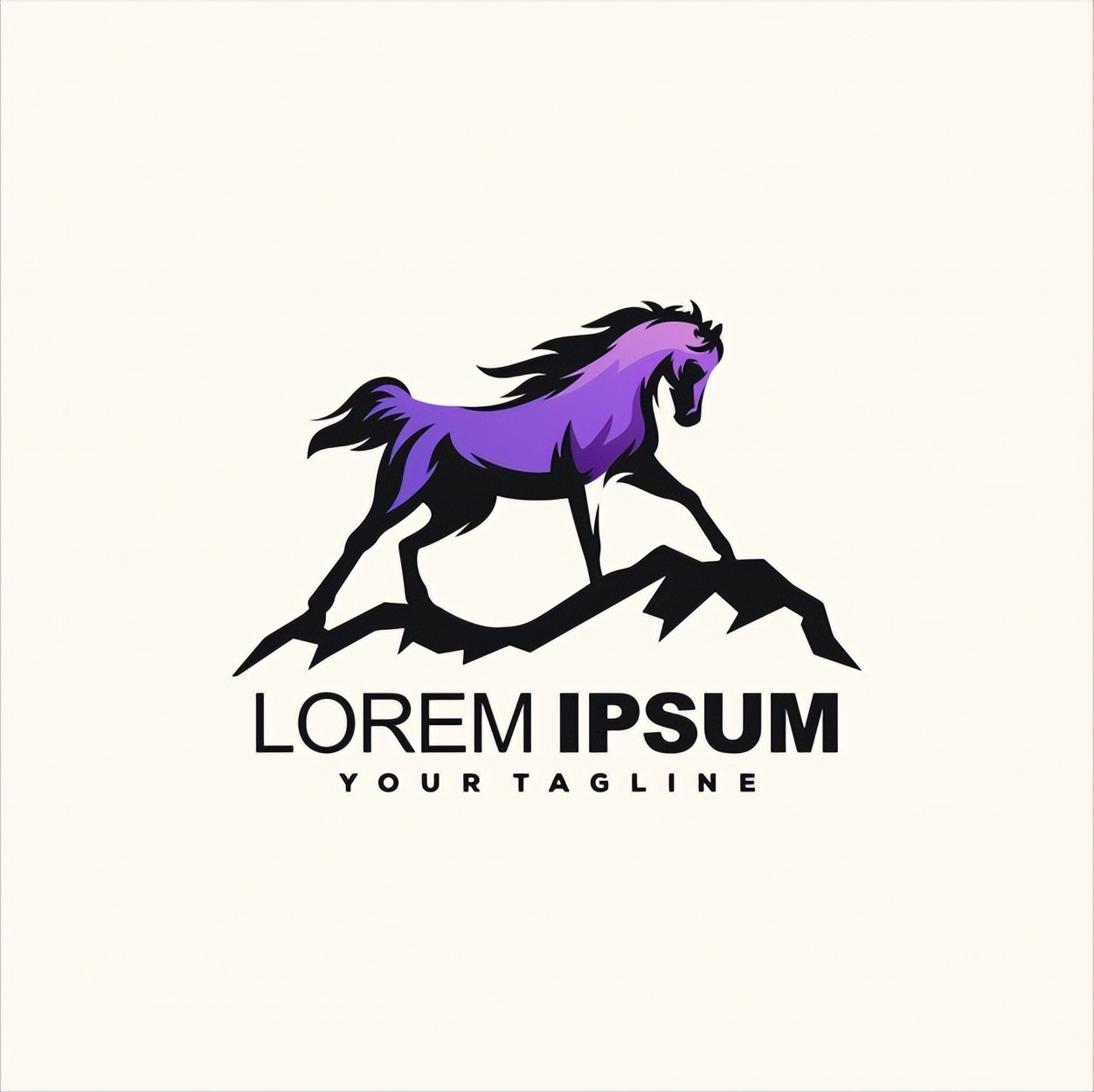 logos：万马奔腾踏山河！一组很有气势的马元素标志设计分享