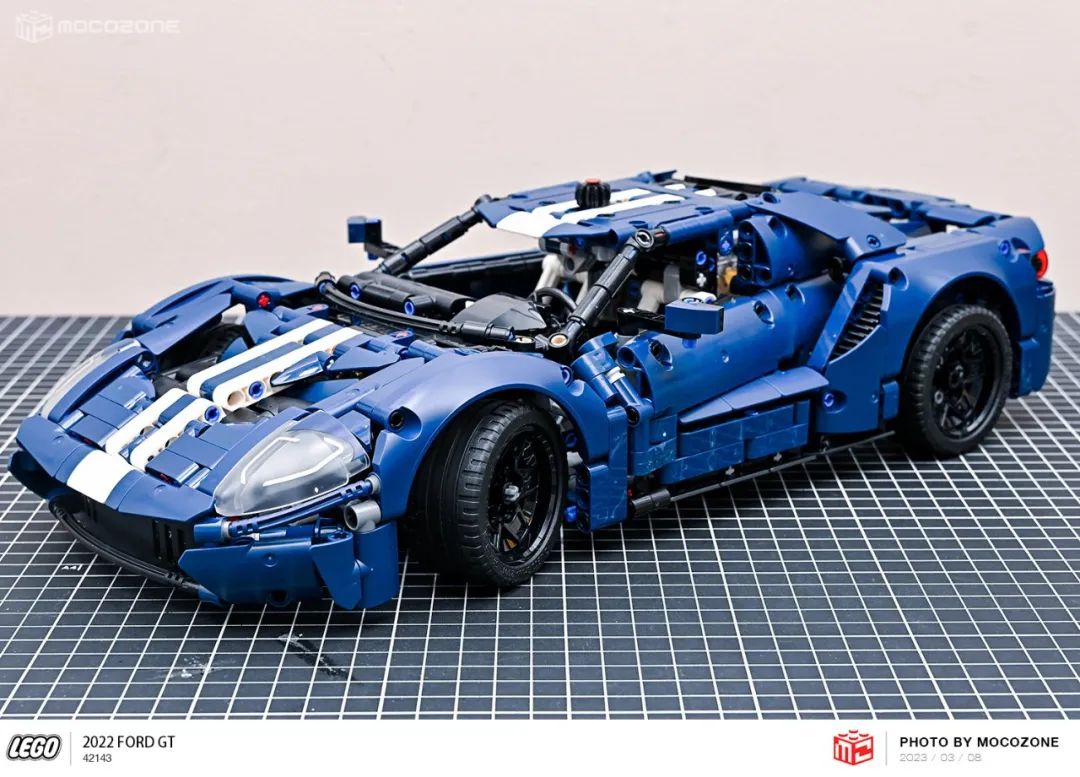 乐高积木福特gt跑车,福特gt2022