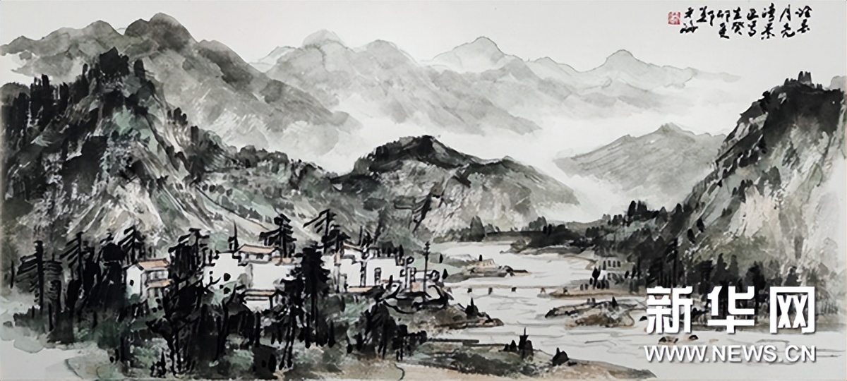 泾县中国山水画,泾县风景写生