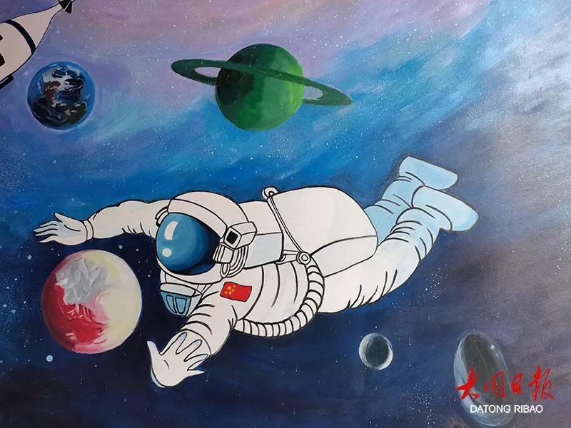 教室墙绘风景,很有创意的校园墙绘