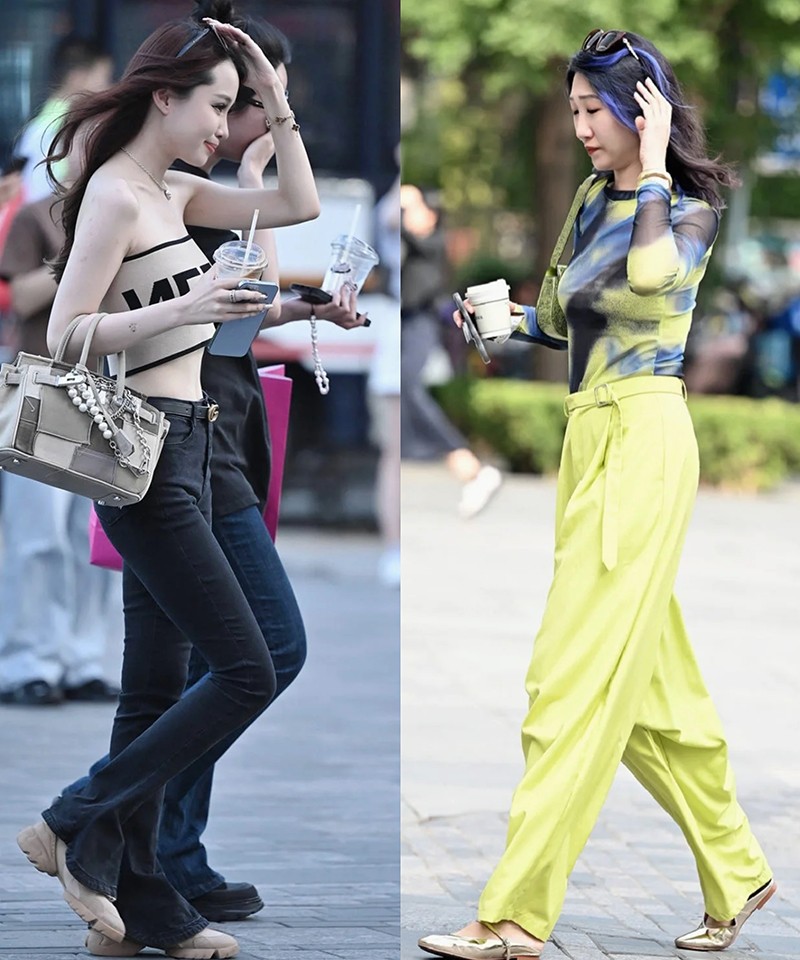 女生出门这样穿时尚减龄又撩人,被北京街拍惊艳到都是名媛范
