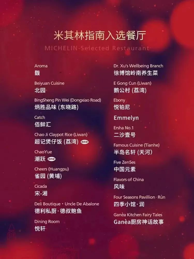 2023广州米其林指南,2020广州米其林指南公布