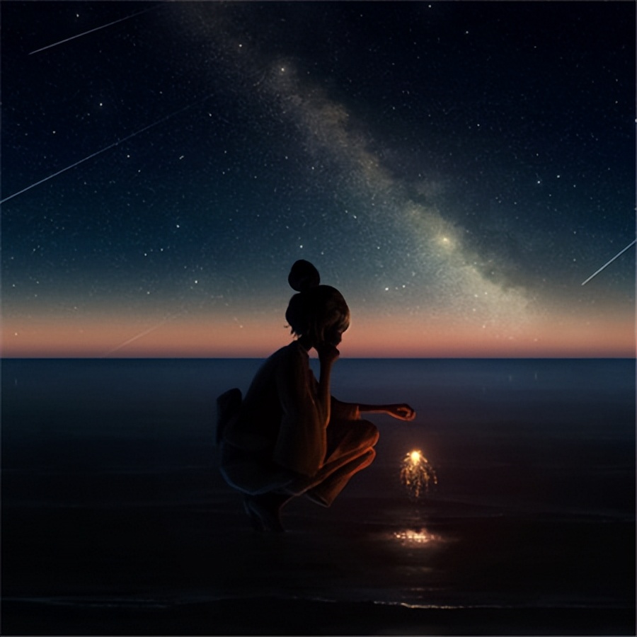 伤感风景卡通背影图片,唯美背影卡通图片治愈图集