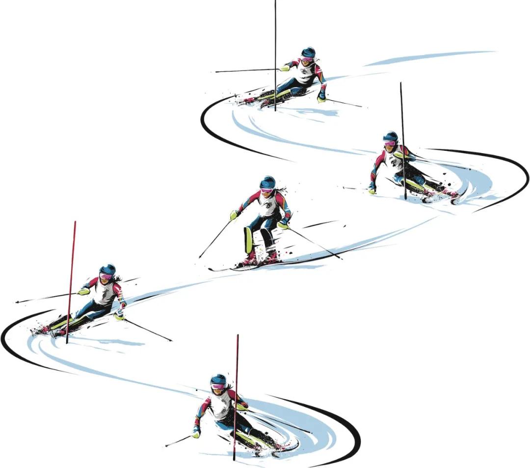 冬奥设计插画,燃情冰雪助力冬奥插画
