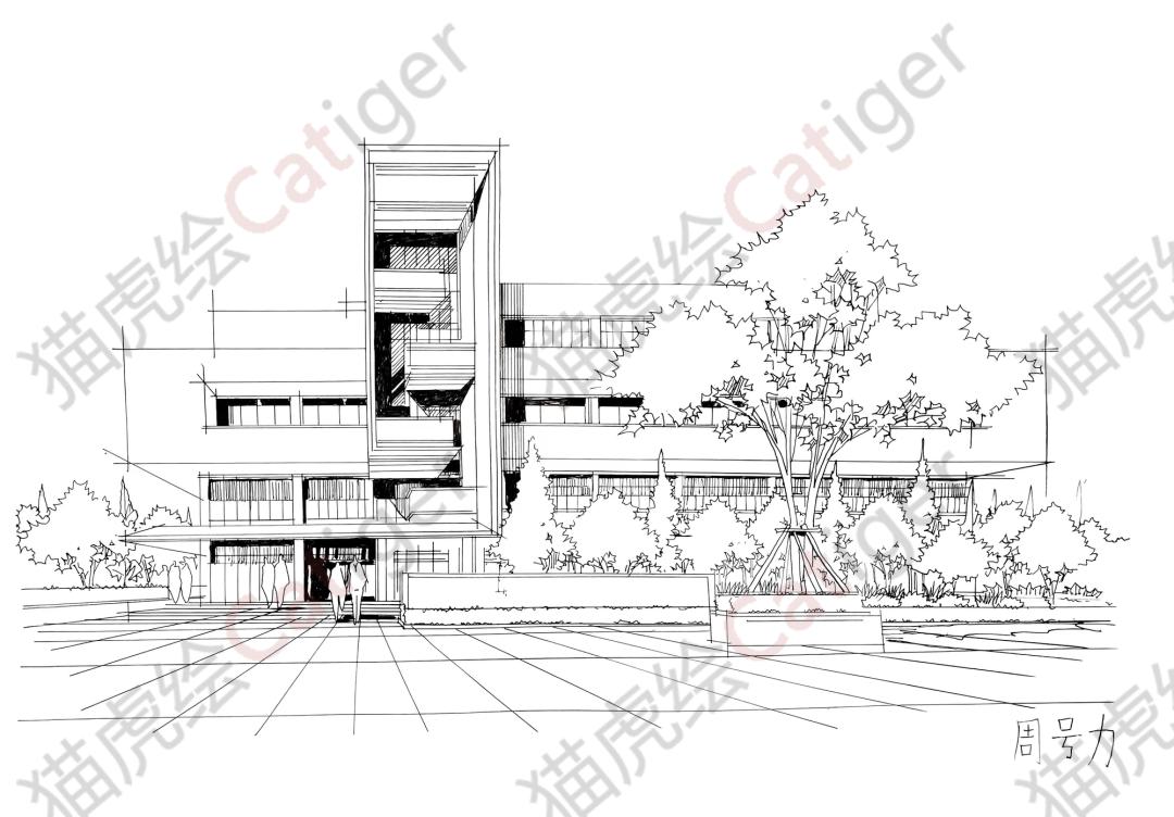 猫虎画,猫虎绘画