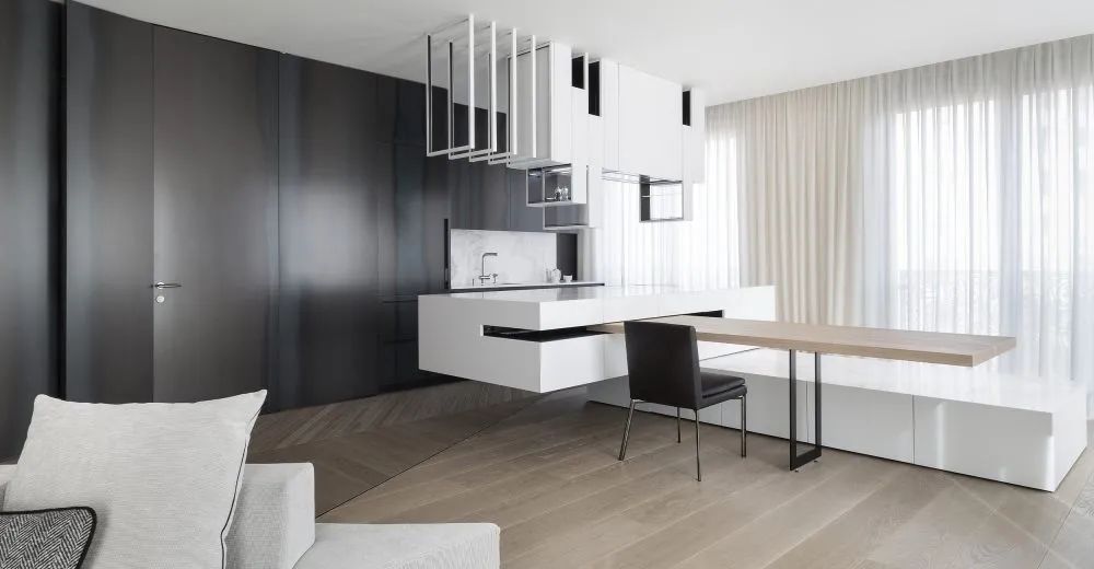 180平现代高级质感大平层,遵义大平层轻奢装修实景高级感