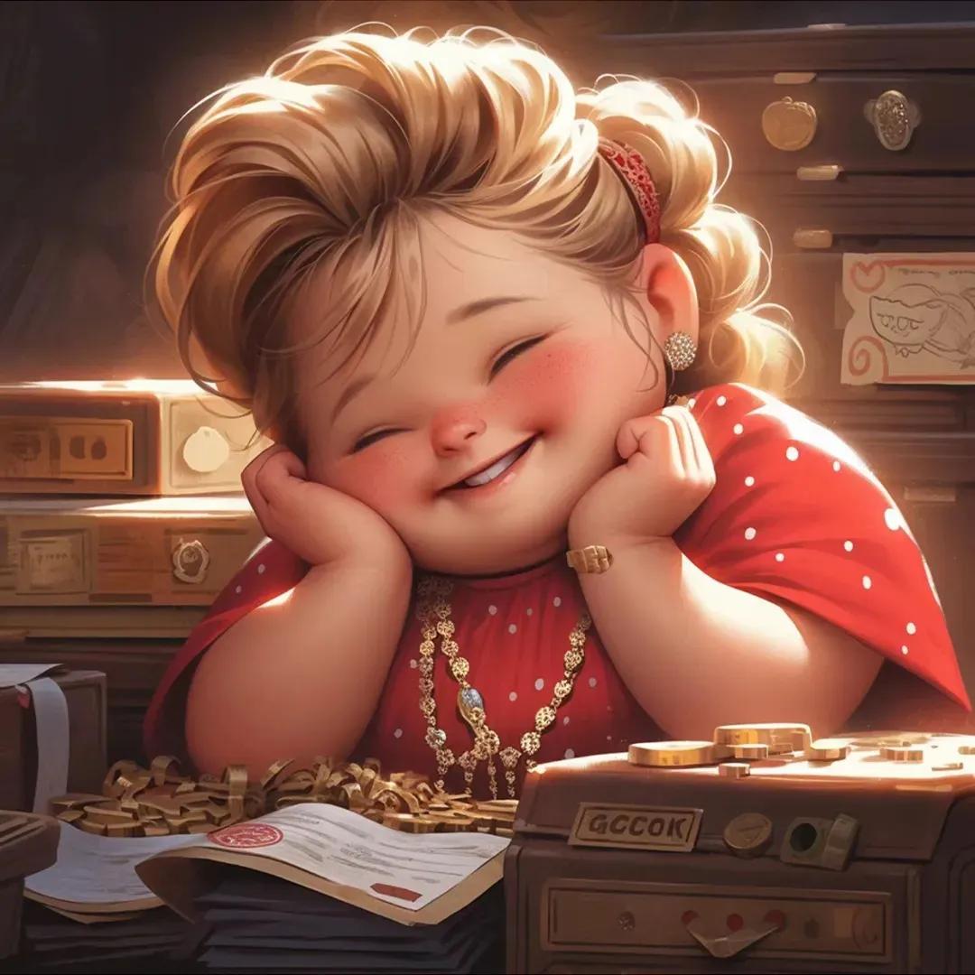 搞钱的小孩头像,搞钱萌娃头像系列