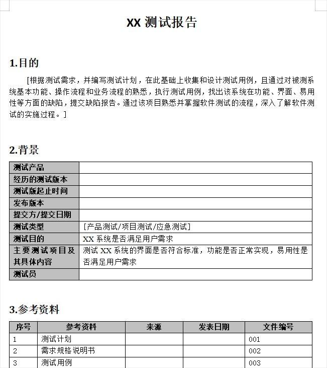 产品测试报告模板,测试报告模板编写