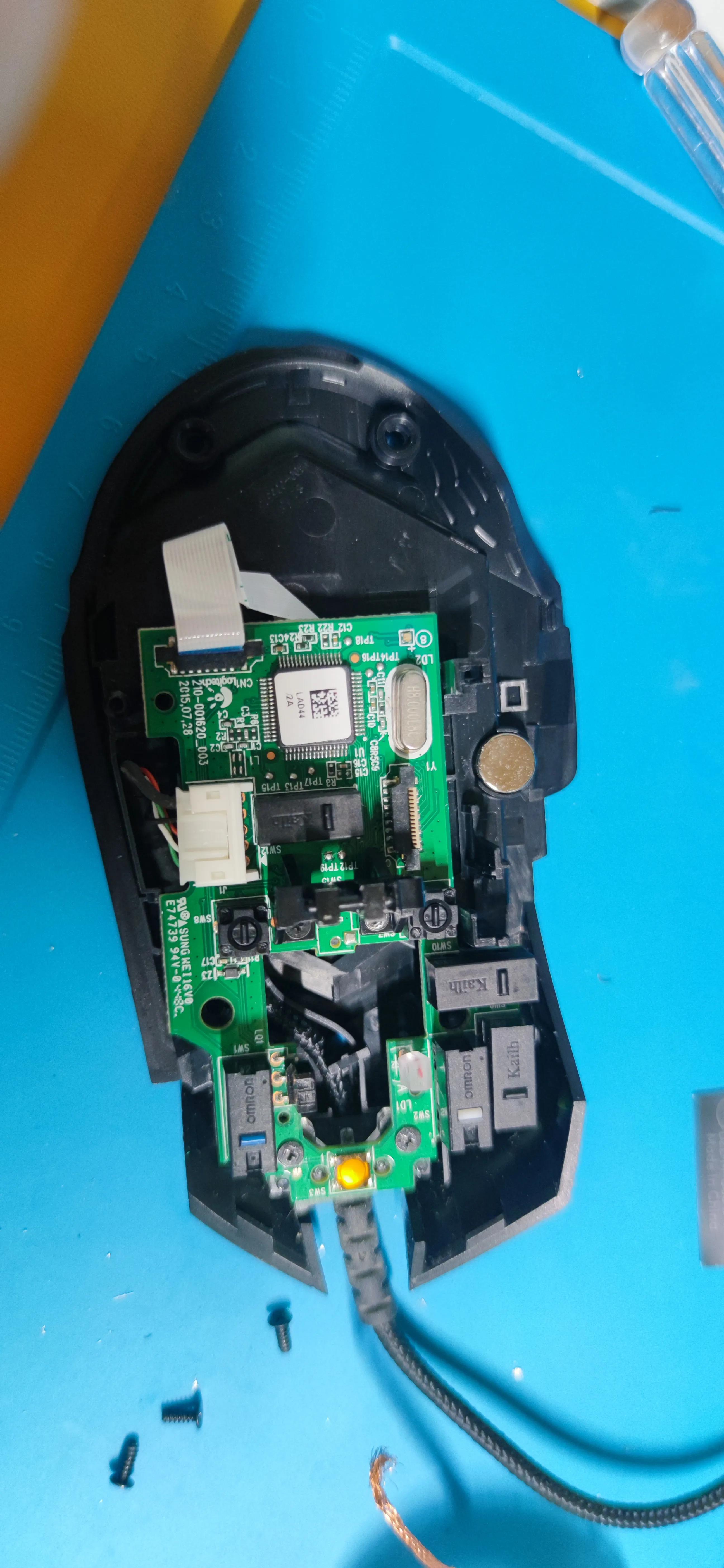 罗技g502xplus换微动,罗技鼠标g502重置按钮