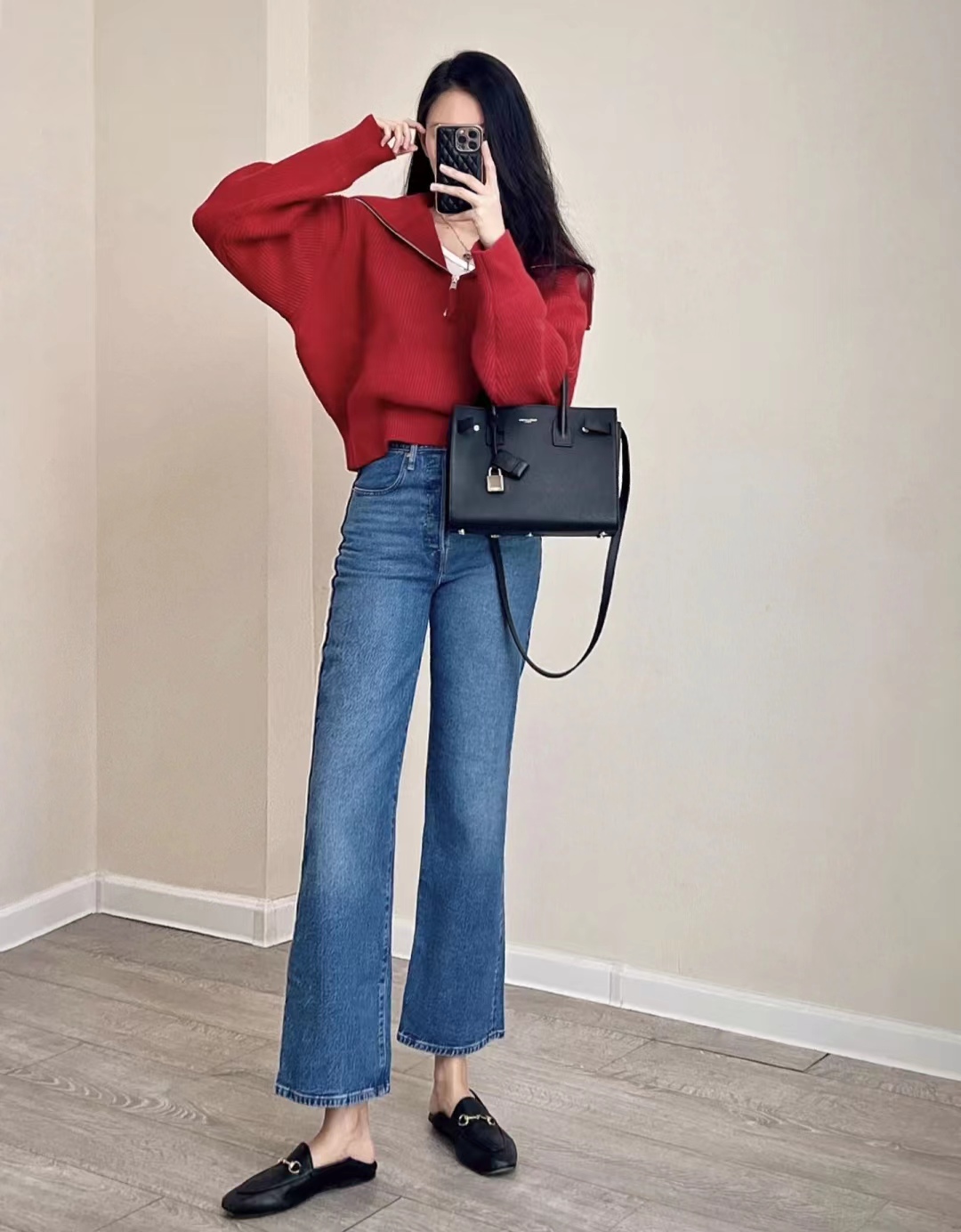 牛仔衫早春穿搭,复古牛仔衫女设计感小众早春