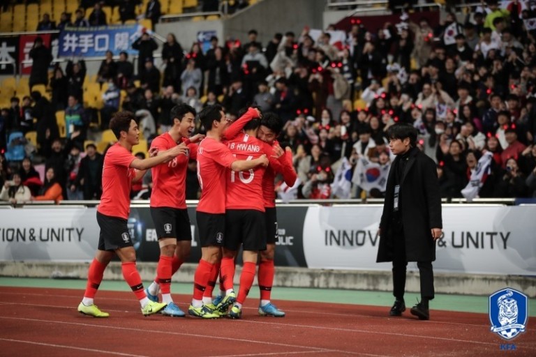 最新日本和韩国足球比赛结果,韩国足球惨败的视频