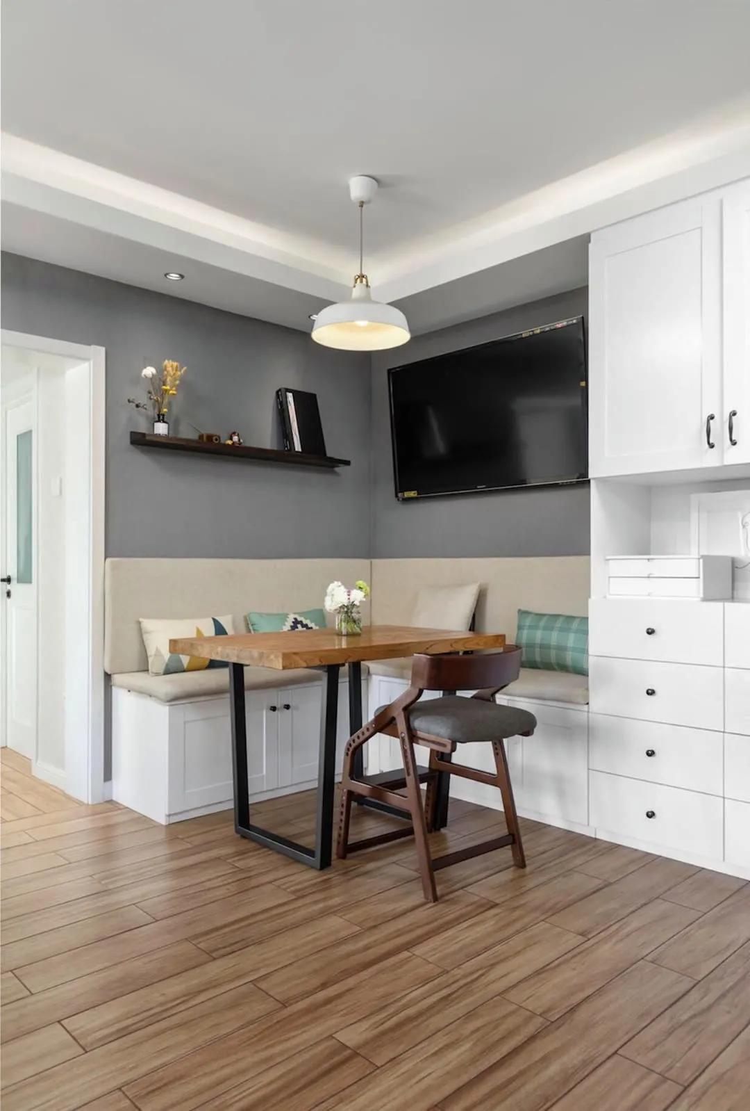 小户型餐厅卡座设计30款,小户型3平米卡座餐厅