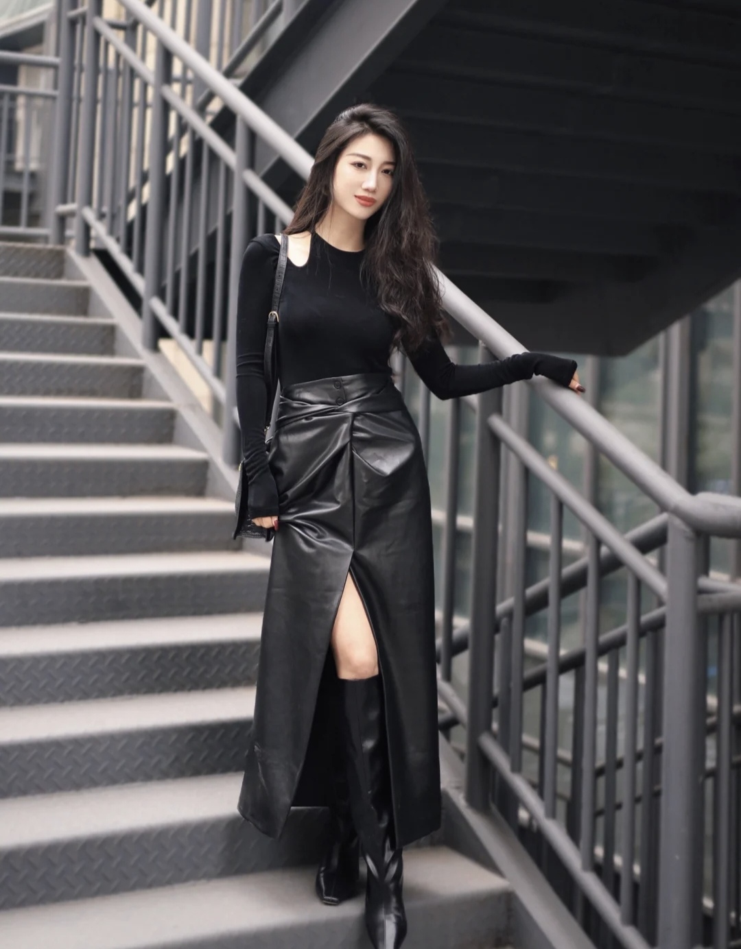 毛衣半身裙穿搭冬季图片,毛衣半身裙穿搭秋冬中长款维语版