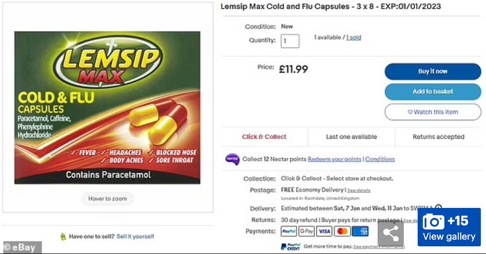 英国也抢药？非处方药出现全面短缺，eBay上感冒药价格走高