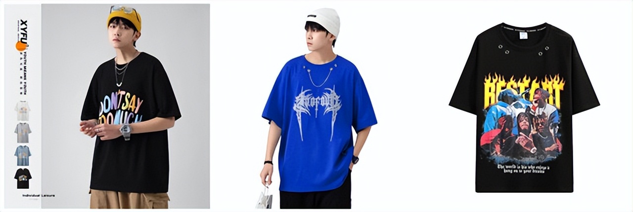 街头潮牌情侣t恤,2022最火的潮牌t恤