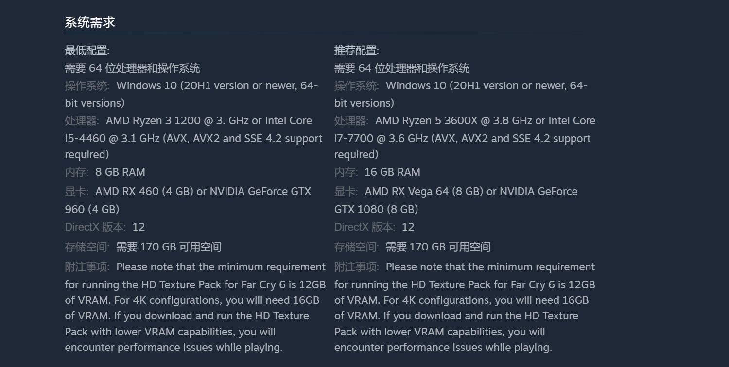 孤岛惊魂6配置要求高吗,孤岛惊魂6配置要求高么