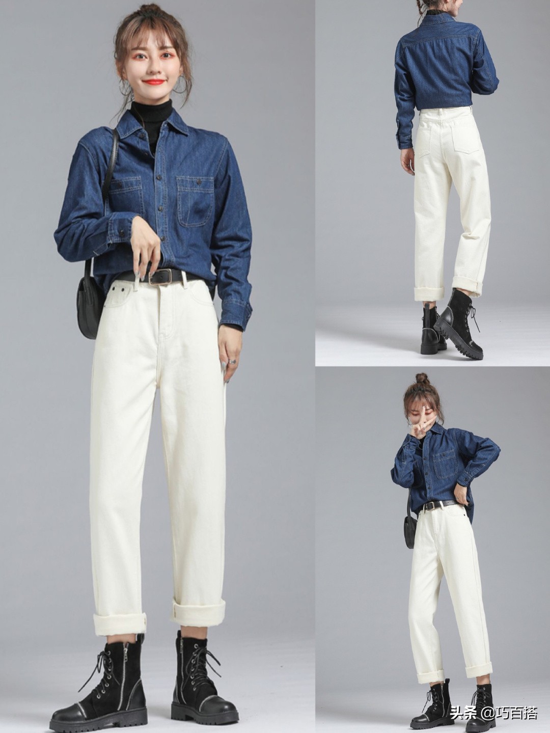 今年牛仔裤冬天流行的最新穿搭,今年秋冬季最流行什么样的牛仔裤