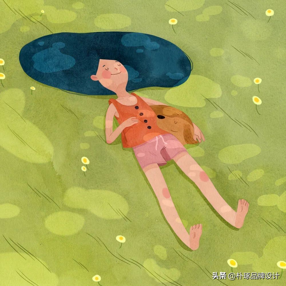 有深度意境的插画,如此清新淡雅的插画太有美感了