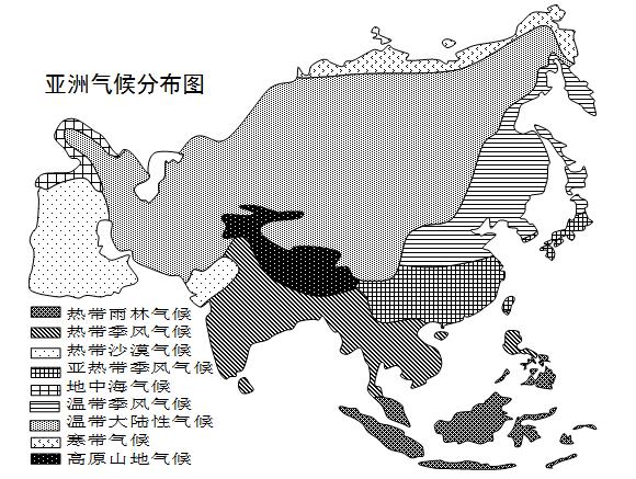 地理七年级下册欧洲和亚洲的位置,七下亚洲位置和范围填空题含答案