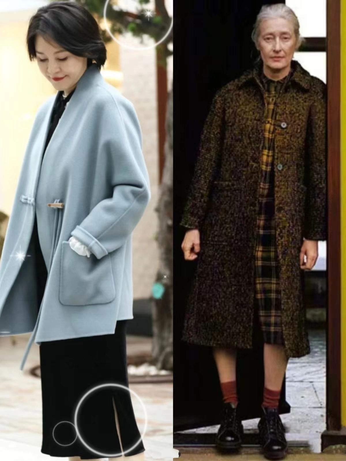 春节这样照着穿气质时尚又减龄,这才是冬天该有的穿着