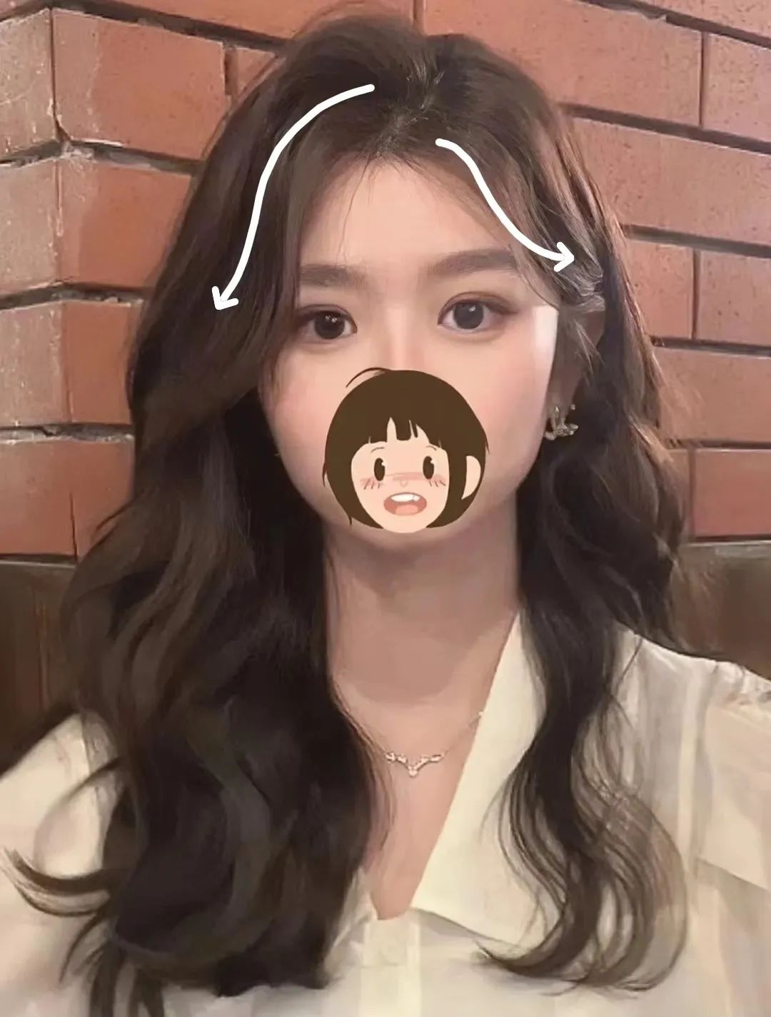 适合长脸窄的过新年发型,又可爱又不显脸大的披着头的发型