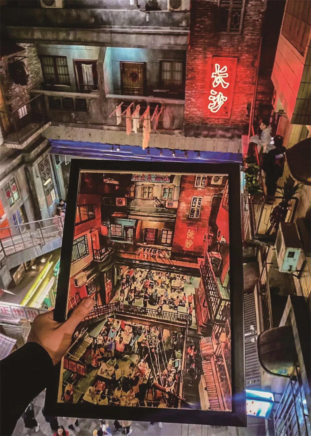 马克笔手绘风景重庆,东北一小伙手绘魔性地图