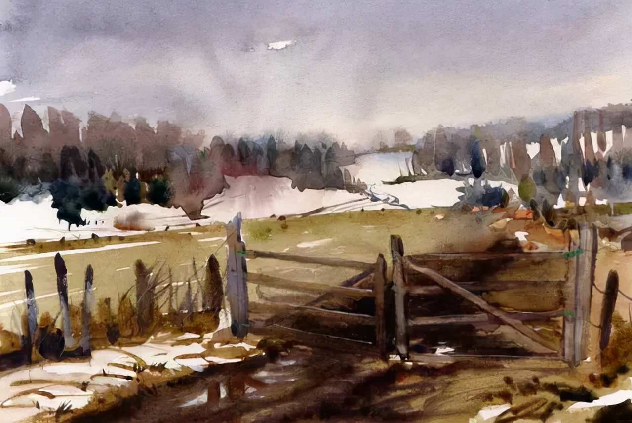 世界顶级水彩画家作品欣赏,世界水彩画大师三巨头的作品欣赏