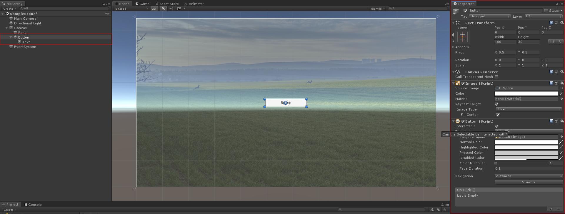 【2.UI元素】3.PanelandButton