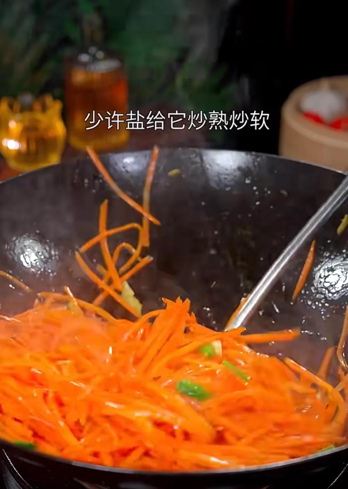 胡萝卜炒肉丝的家常做法大全,胡萝卜炒肉丝图片