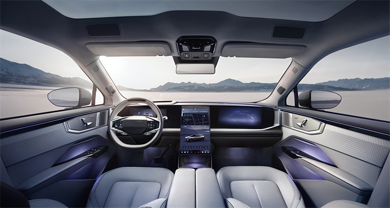 高合hiphiy全系标配展翼门,高合hiphiy内饰官图曝光