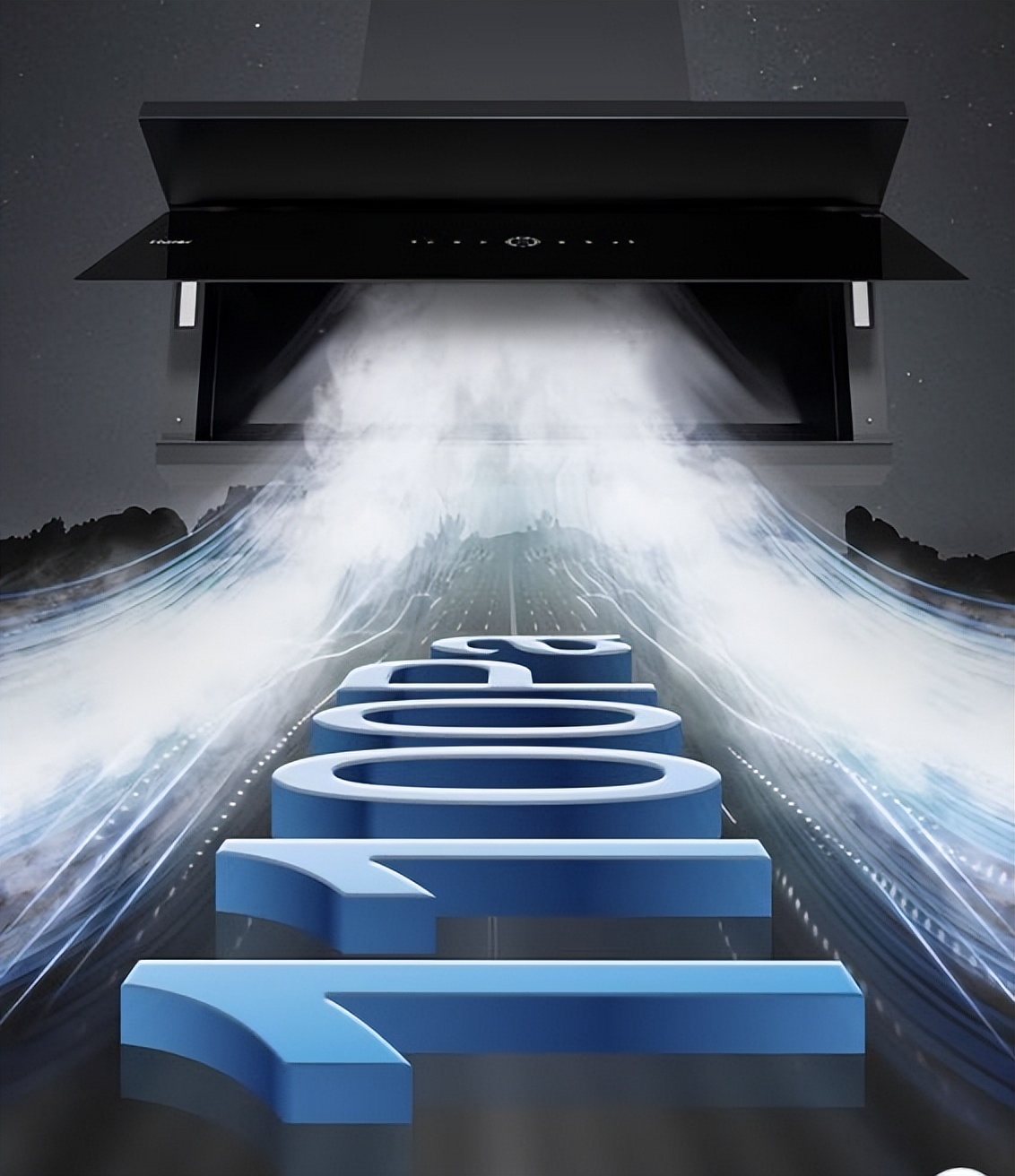 侧吸滑盖烟机探店,750毫米宽的侧吸家用烟机