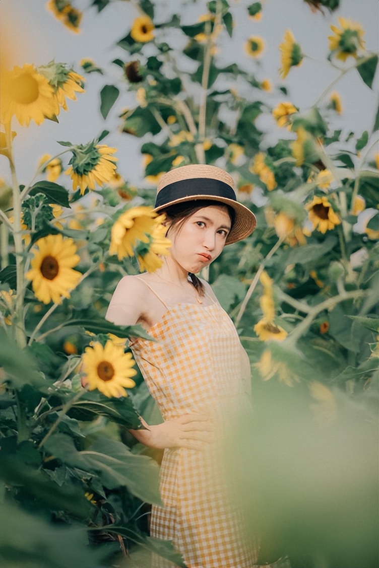 向日葵人像摄影后期技巧,拍向日葵人像参数设置