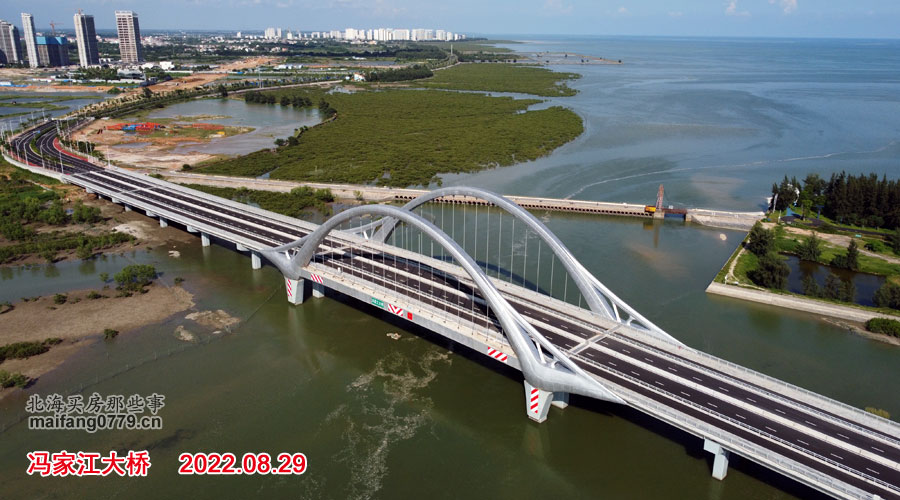 「现场组图」影响北海楼市的主要工程施工进度,2022年8月