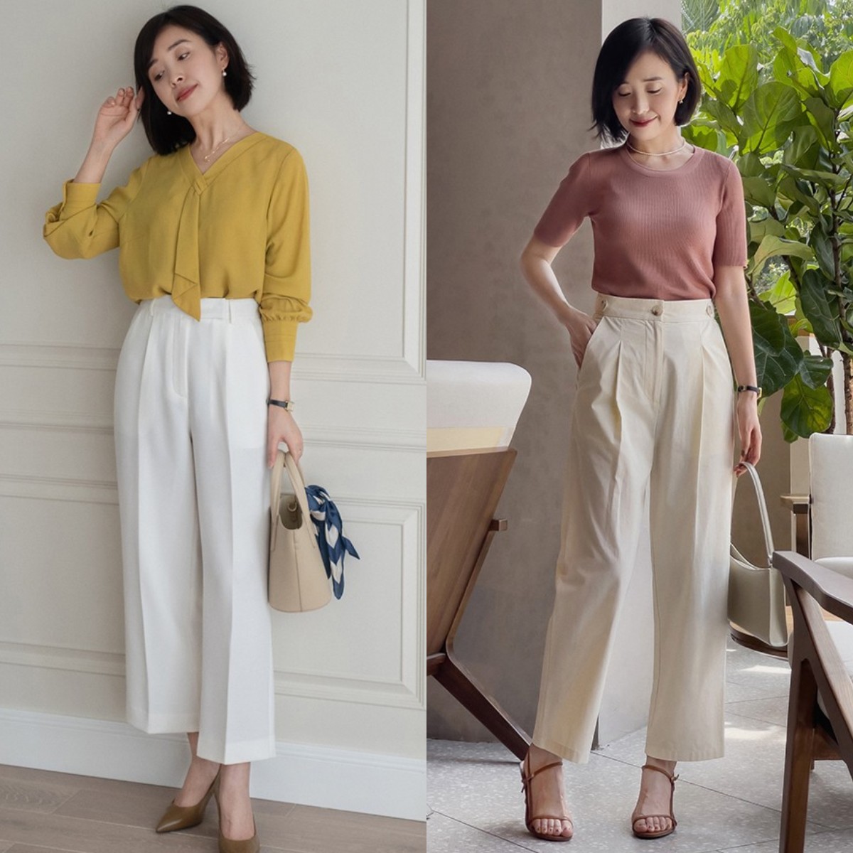 阔腿裤要怎么穿才又显瘦又好看,阔腿裤的时尚穿搭好看又独特