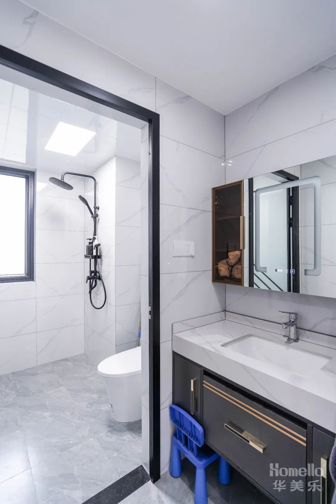 小户型两室改三室极简风,56平米小户型2室一厅改3室